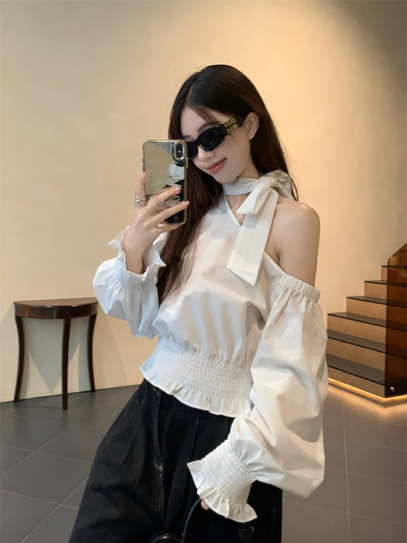 【tops】オフショルダートップス　M25543