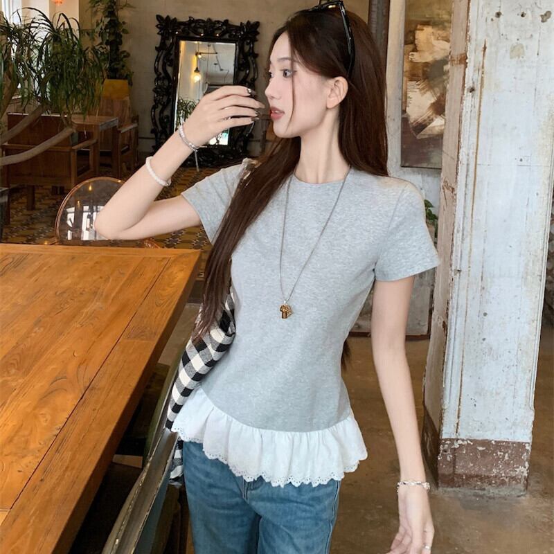 【tops】切り替えTシャツ　M29855