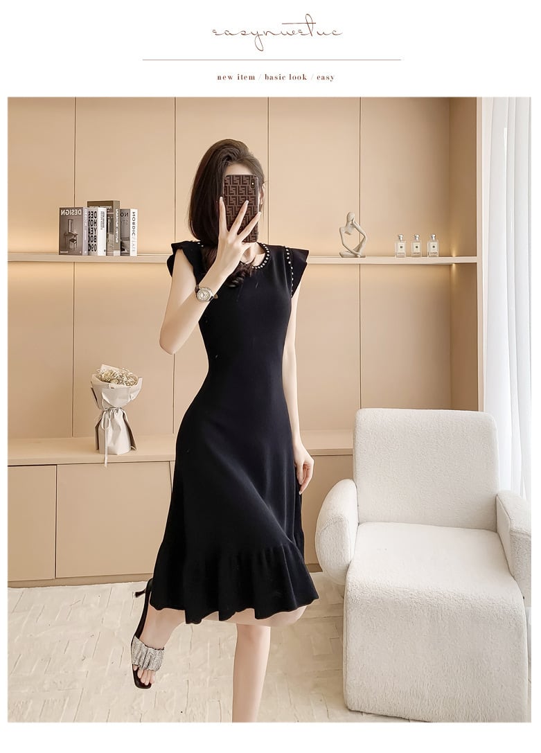【dress】マーメイドニットワンピース G21112