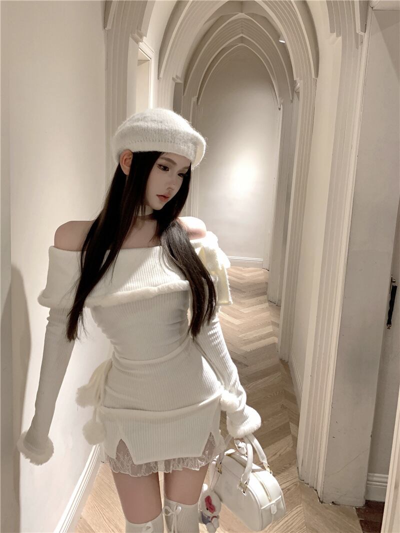 【dress】オフショルダーワンピース　M28460