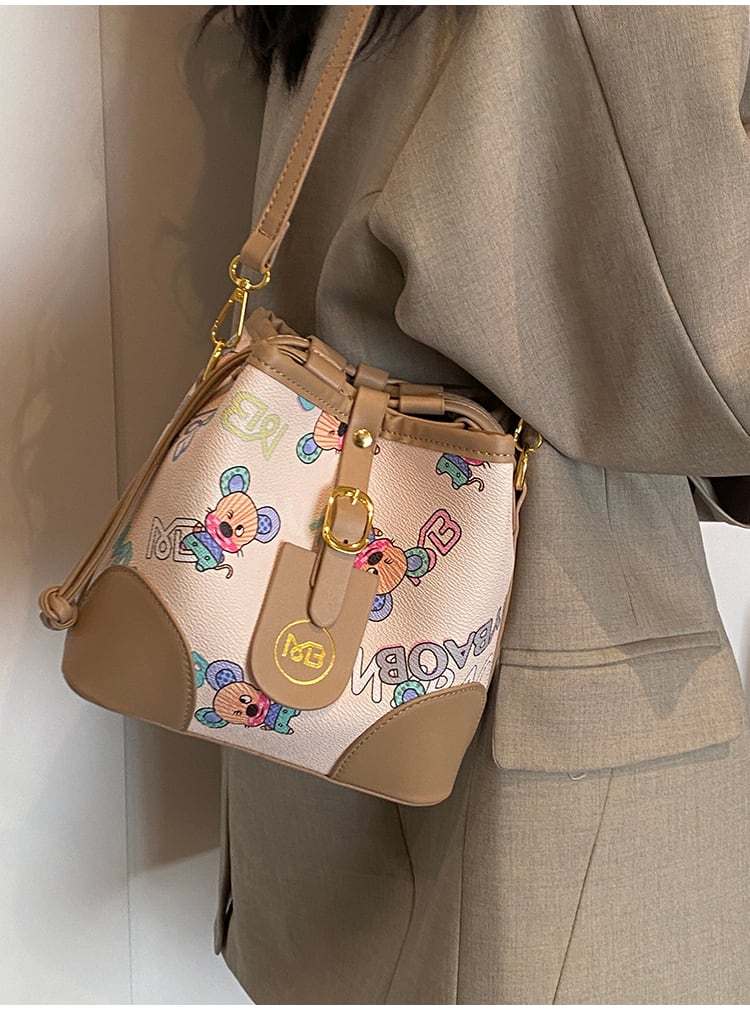 【小物】肩掛け斜め掛けバケツ型バッグG20480