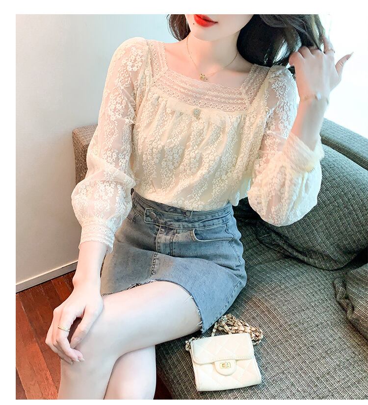 【tops】レースシャツトップス　M28614