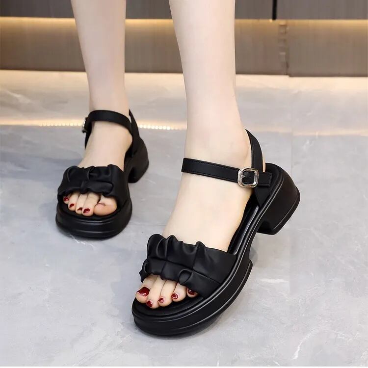【Shoes】チャンキーヒールサンダル　M30233