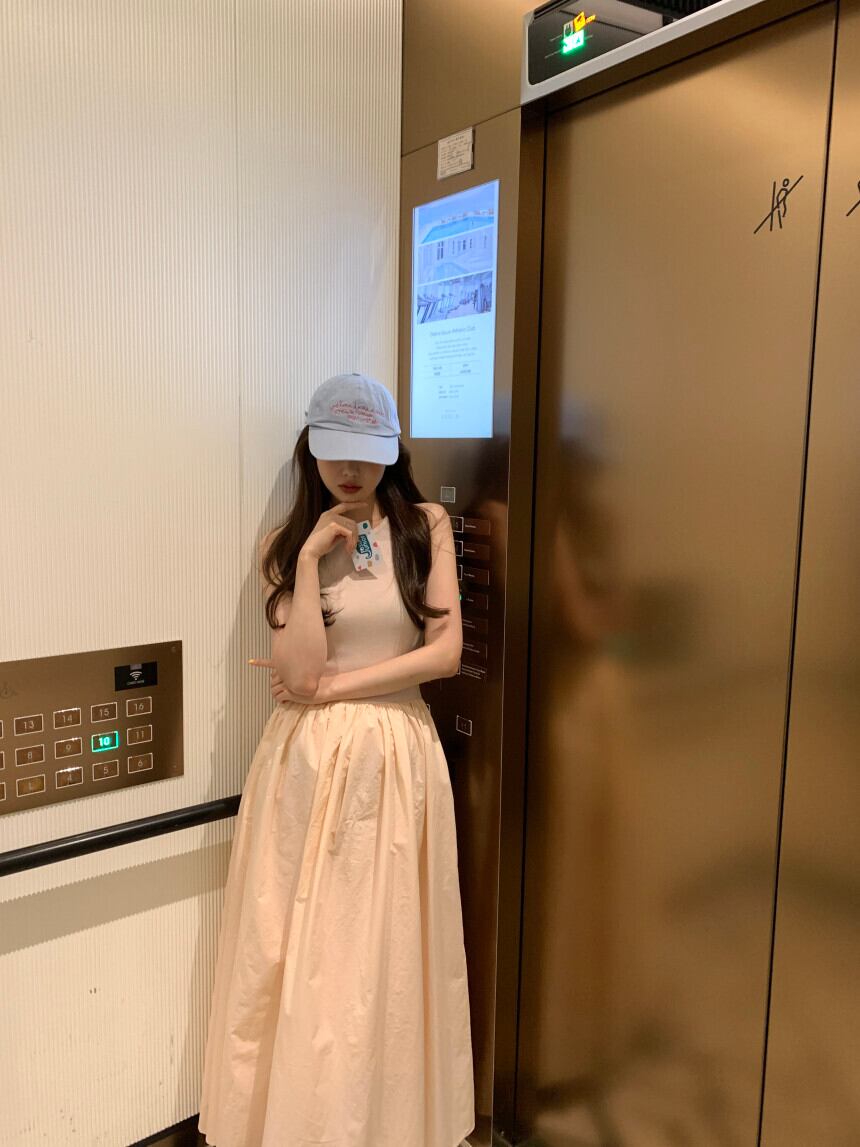 【dress】ギャザーノースリーブワンピース G20133