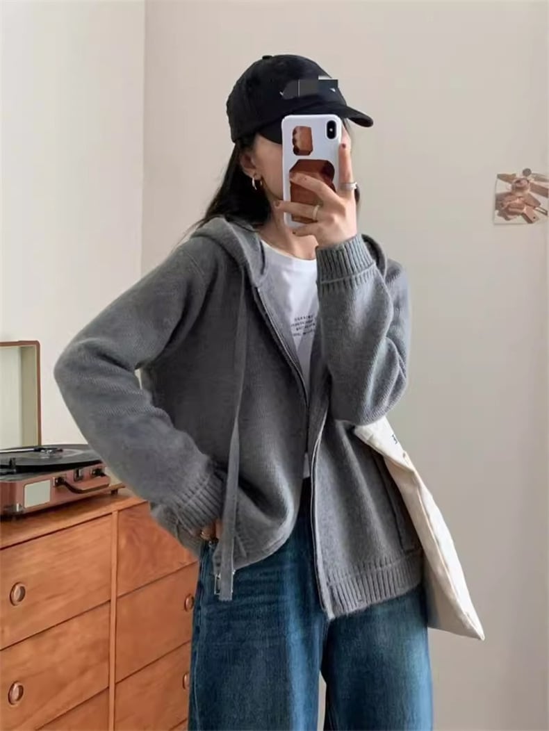 【outer】Wジップニットカーデ　M25955