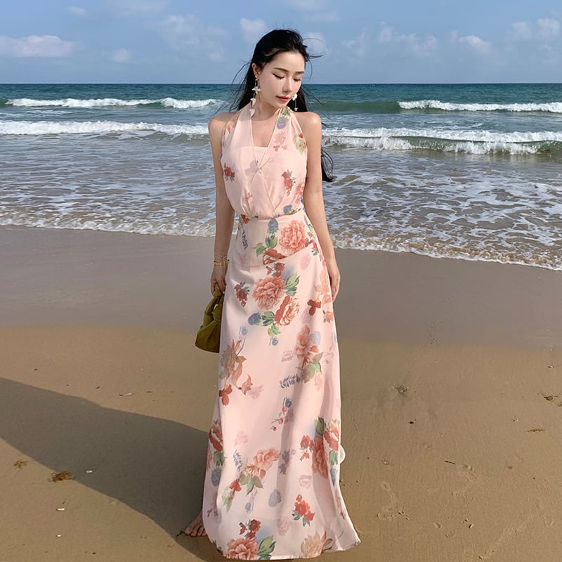 【dress】ホルターネックワンピース　M25213