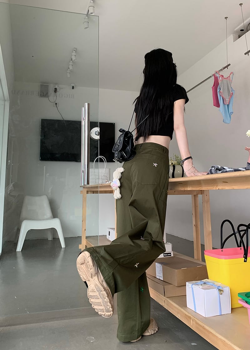 【bottoms】ジーンズガウチョパンツG20403