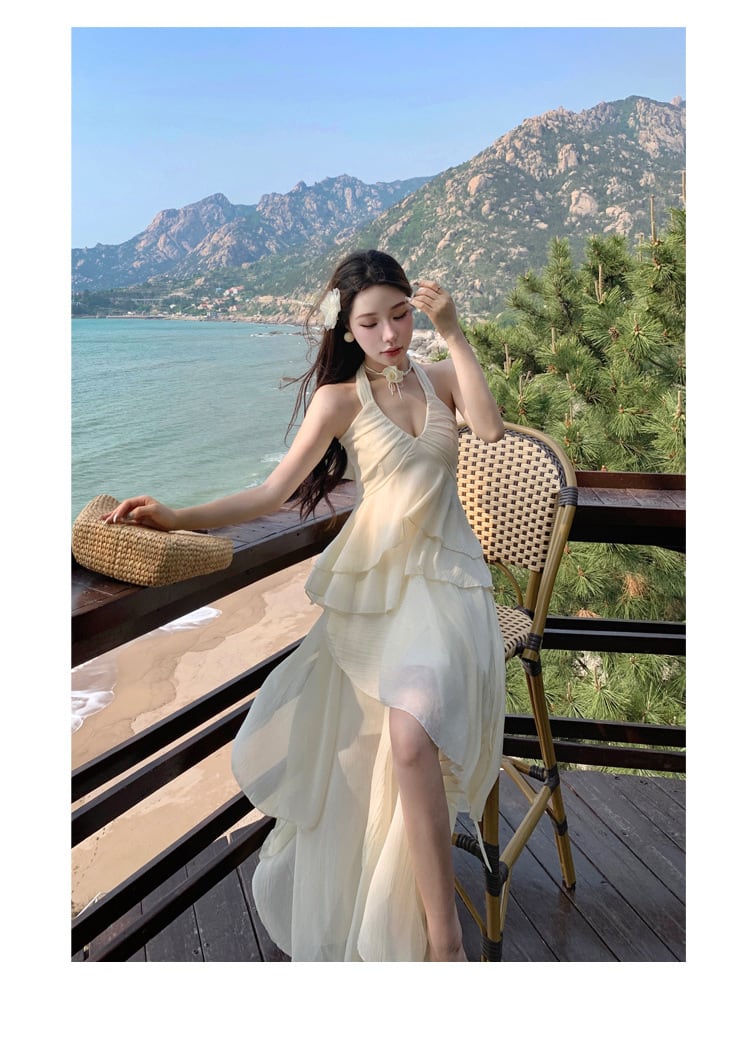 【dress】ホルターネックワンピース　M25301