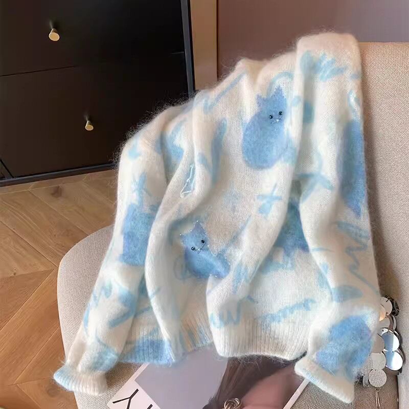 【tops】クルーネックニットセーター　M29282
