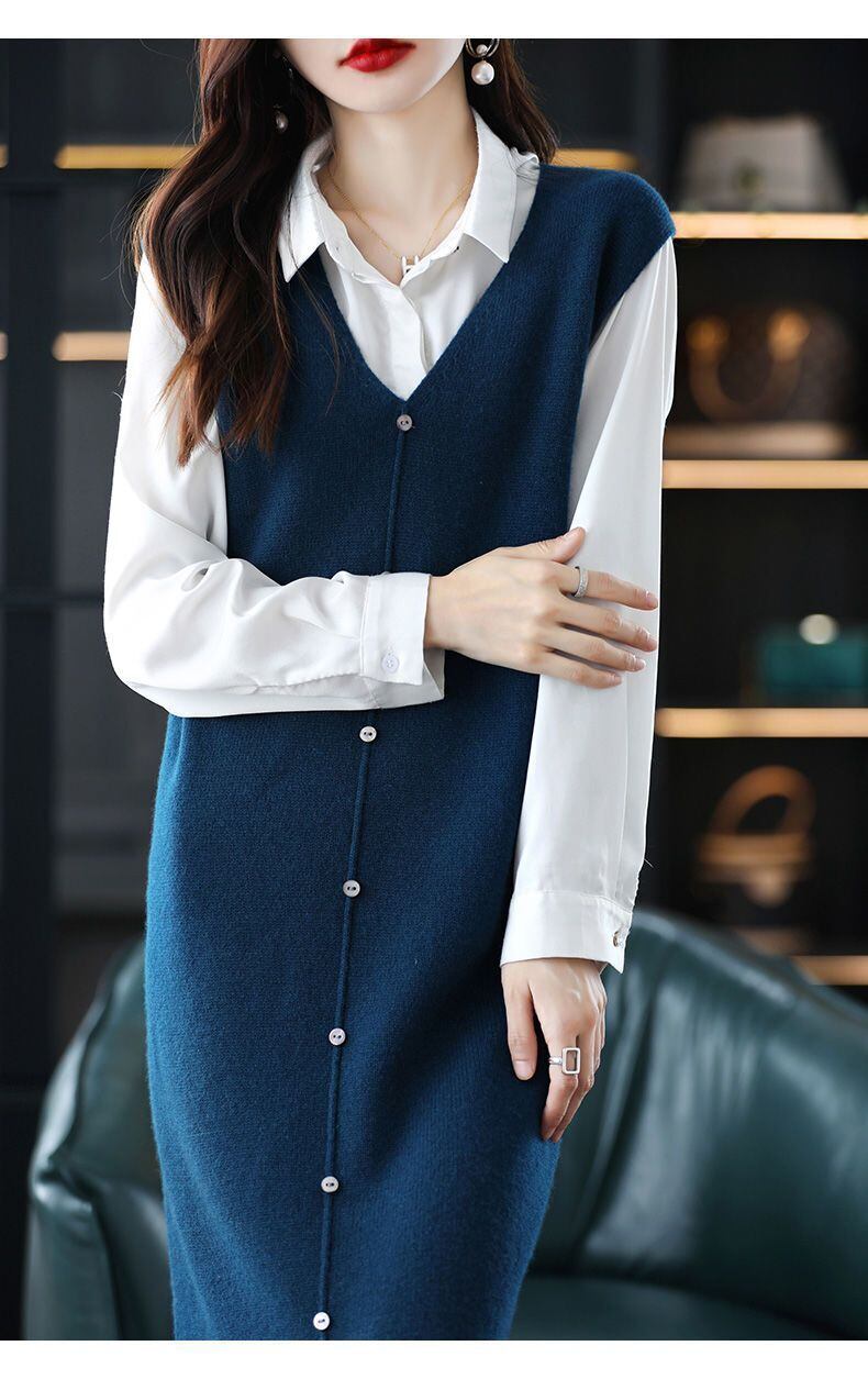 【dress】Ｖネックベストワンピース 　N2239