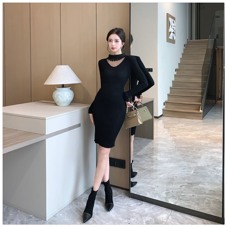 【dress】ニットワンピース　M25601