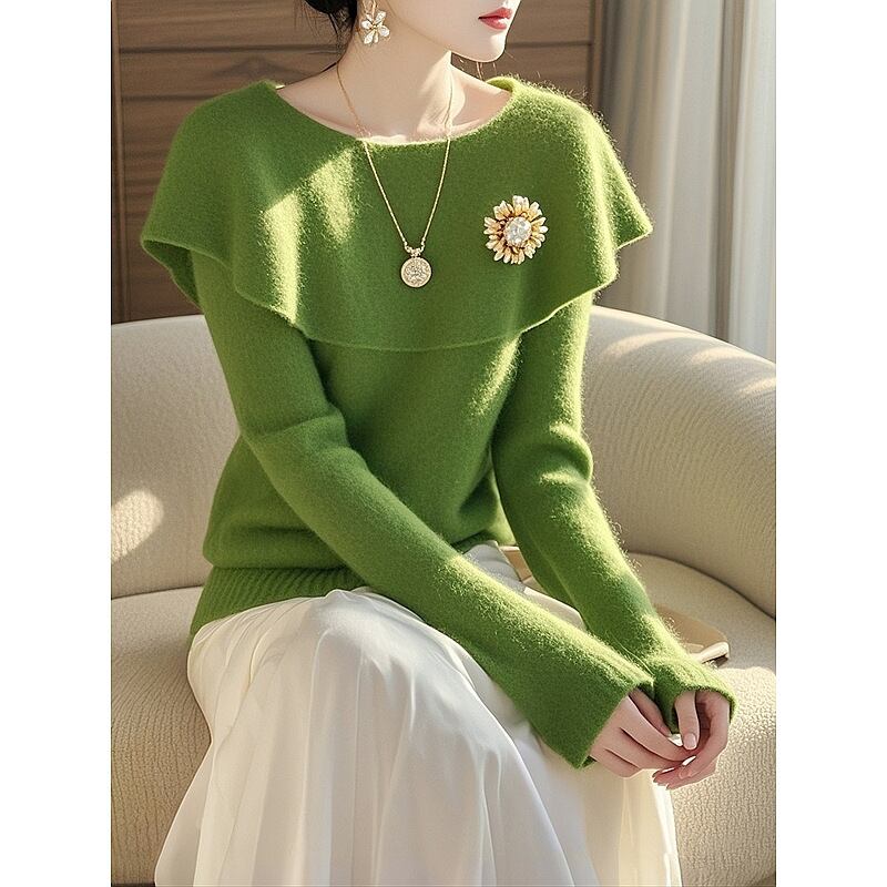 【tops】ケープニットトップス　M28789