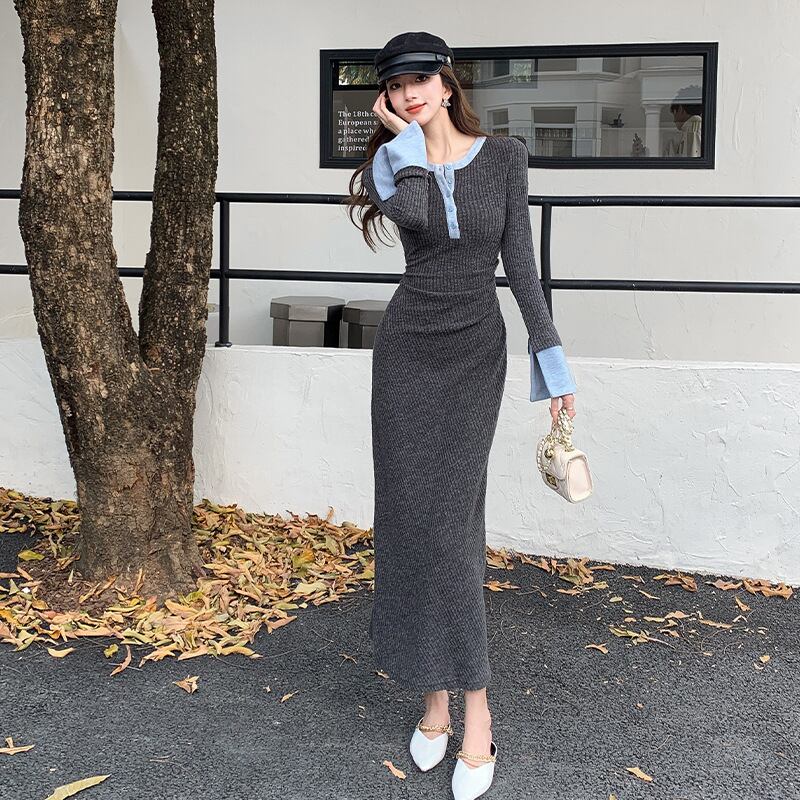 【dress】ニットワンピース　M27525