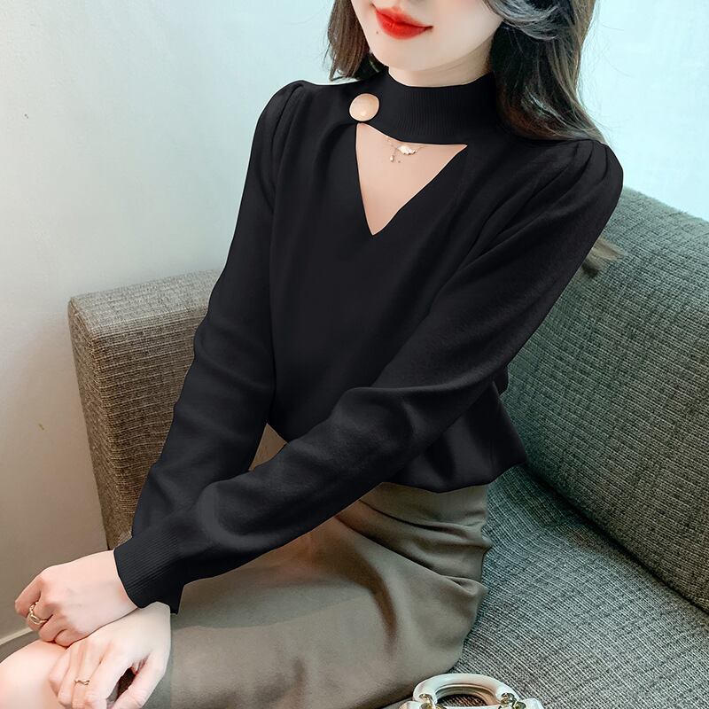 【tops】ニットトップス　M18854