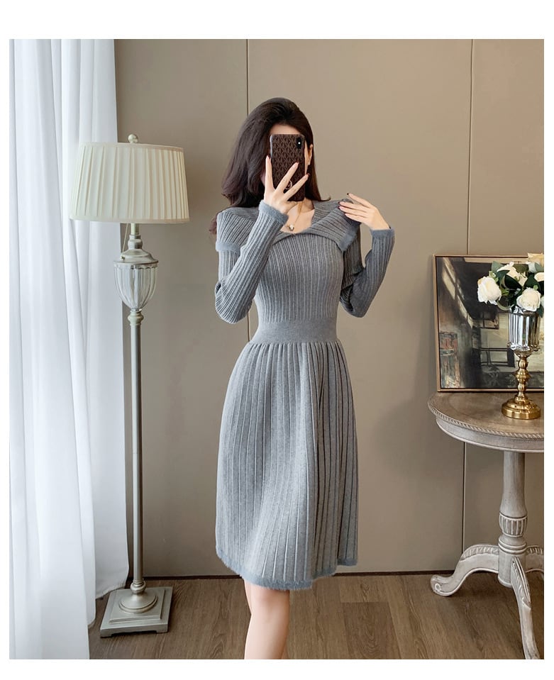 【dress】ニットワンピース　M25363