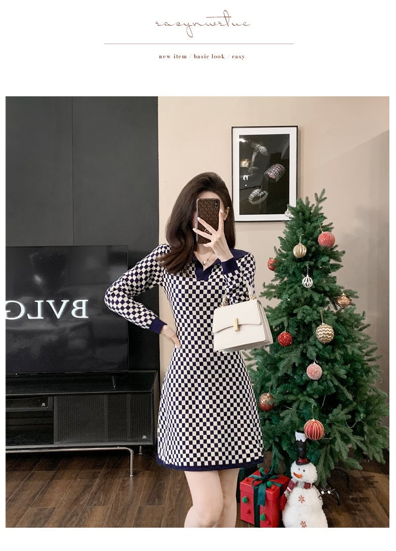 【dress】ニットワンピース　M25466