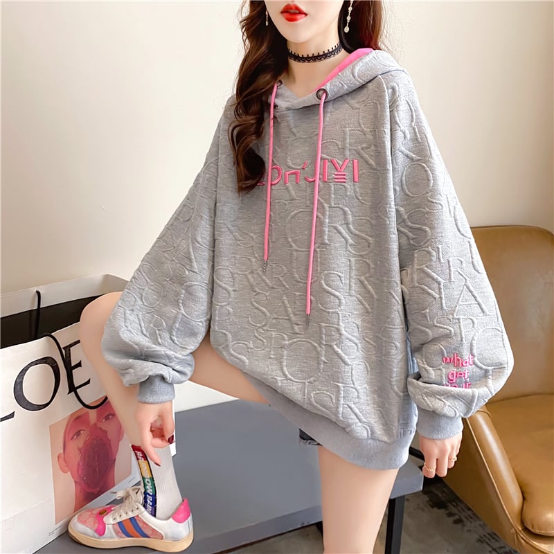 【tops】着回し力抜群!韓国系スウィートデザイン薄手パーカー G1620