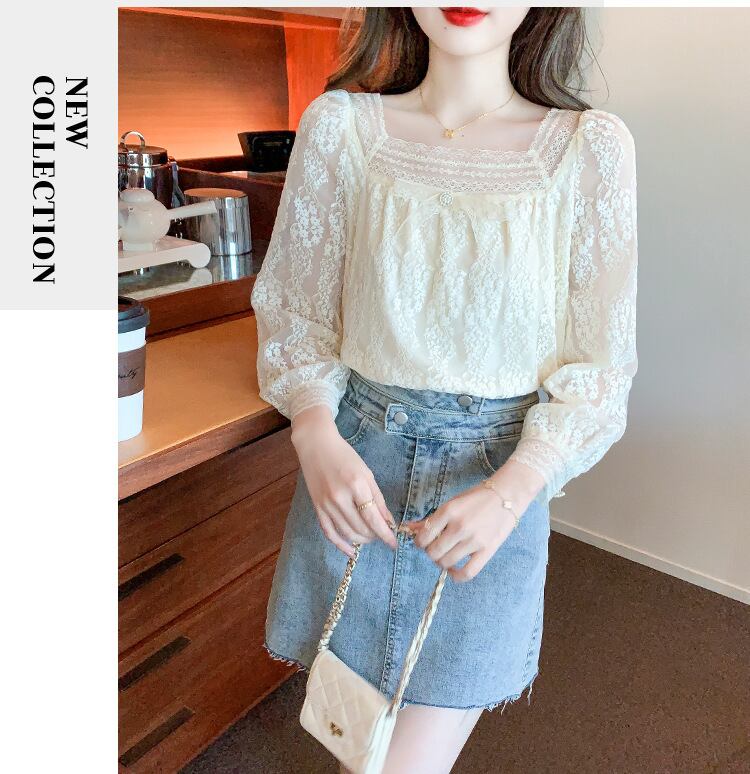 【tops】レースシャツトップス　M28614