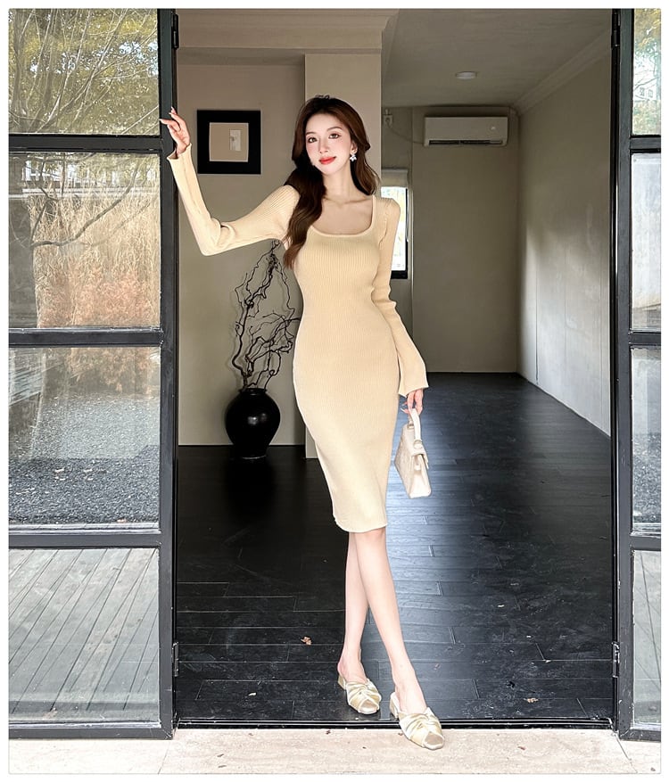 【dress】ニットワンピース　M25753