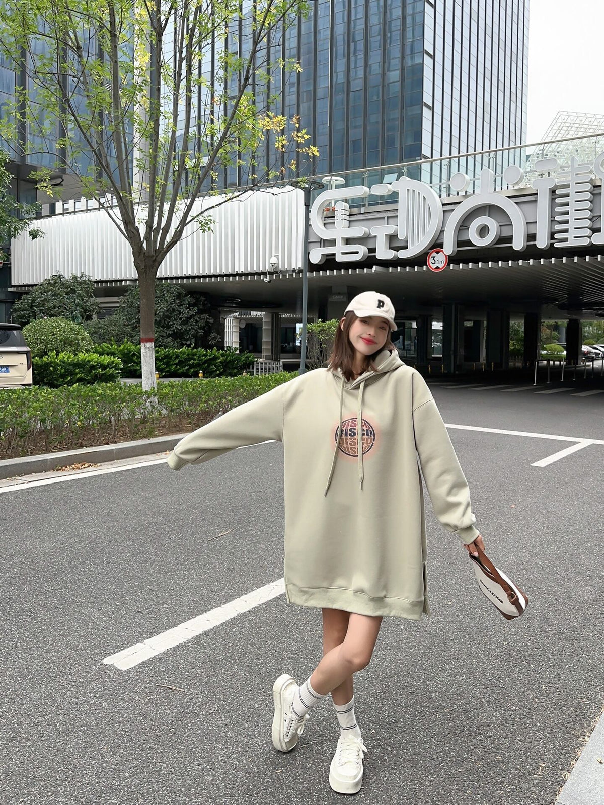 【dress】フード付きカジュアルワンピース    N2167