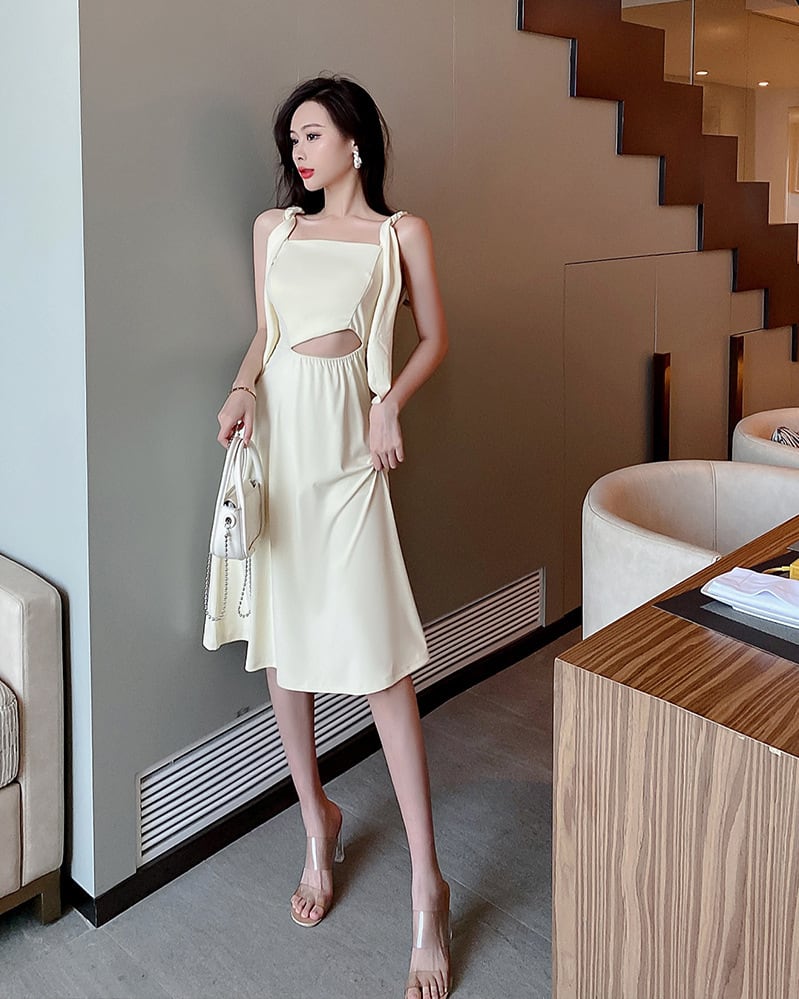 【dress】ウエストカットキャミワンピース　M24105