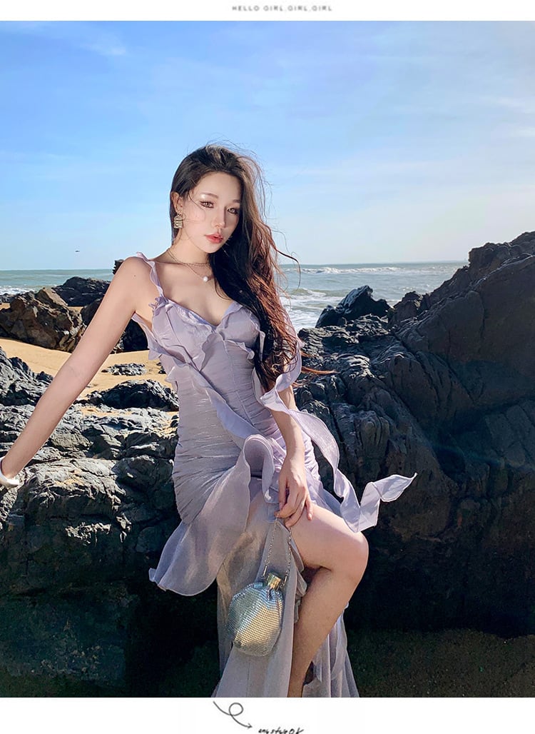 【dress】フリルキャミワンピース　M25287