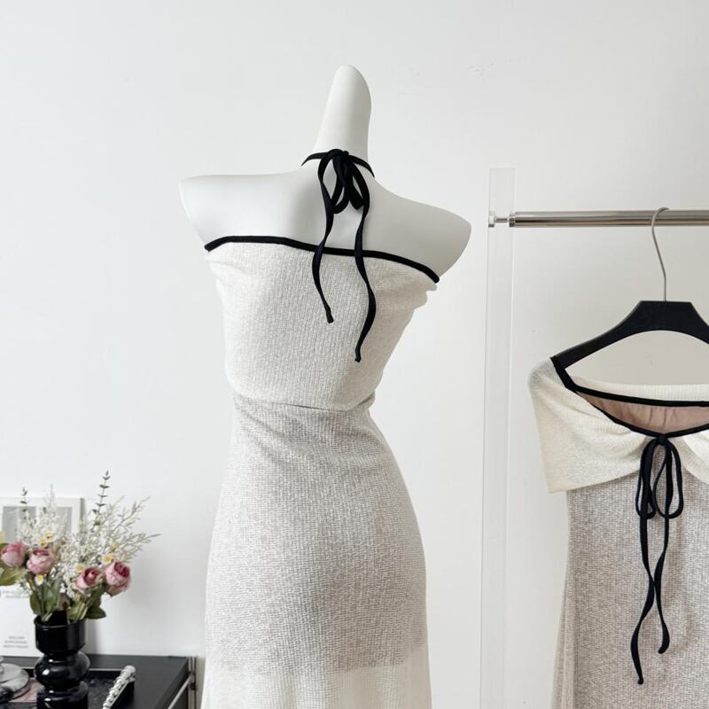 【dress】2wayオフショルダーロングワンピース Q8035