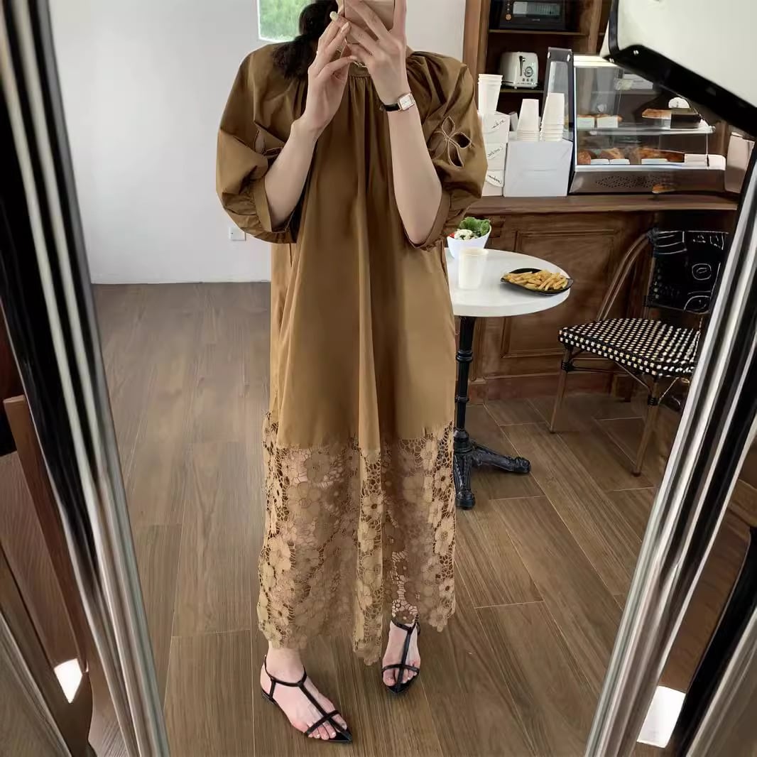 【dress】レースリボン付きワンピース　M24740