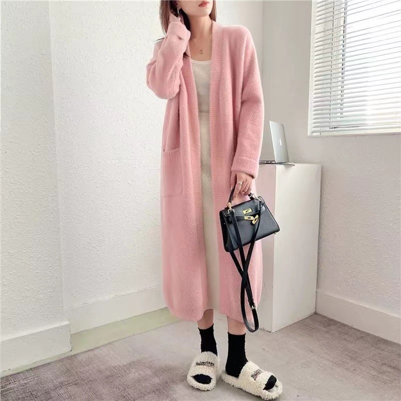 【outer】ロング丈ニットカーデ　M26127