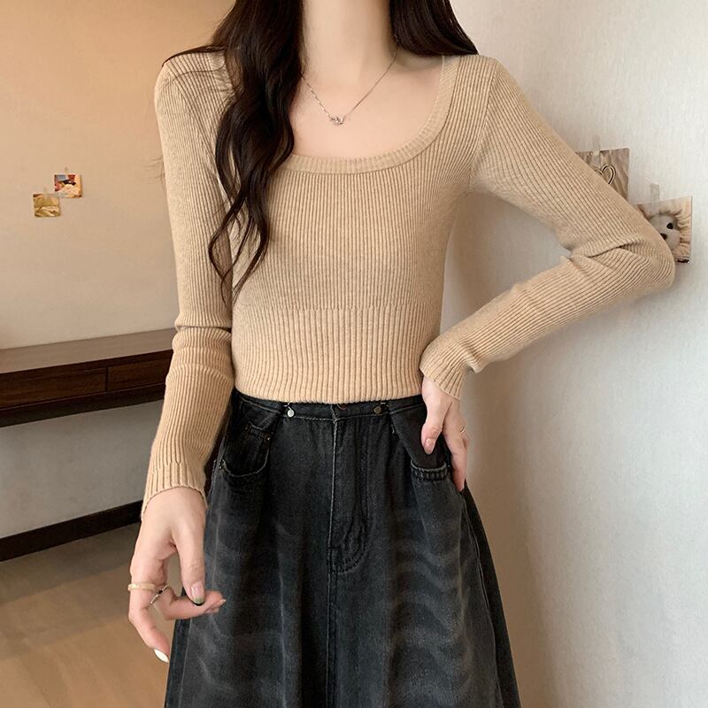 【tops】ニットトップス　M18835