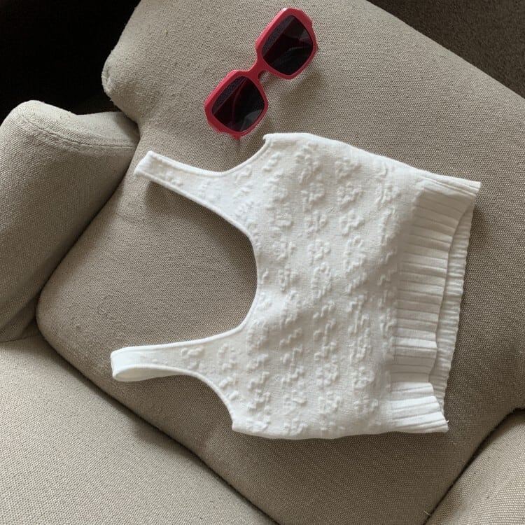 【tops】ニットキャミソール　M25469
