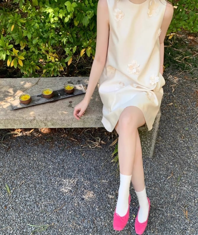 【dress】ノースリーブAラインワンピース G21062