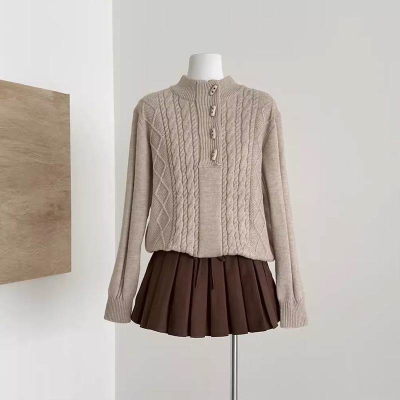 【tops】ニットトップス Q7398