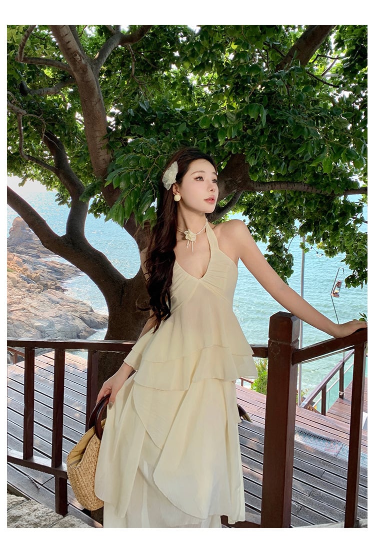 【dress】ホルターネックワンピース　M25301