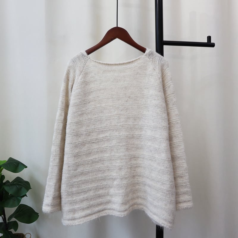 【tops】バックリボン付きニットセーター　M26077