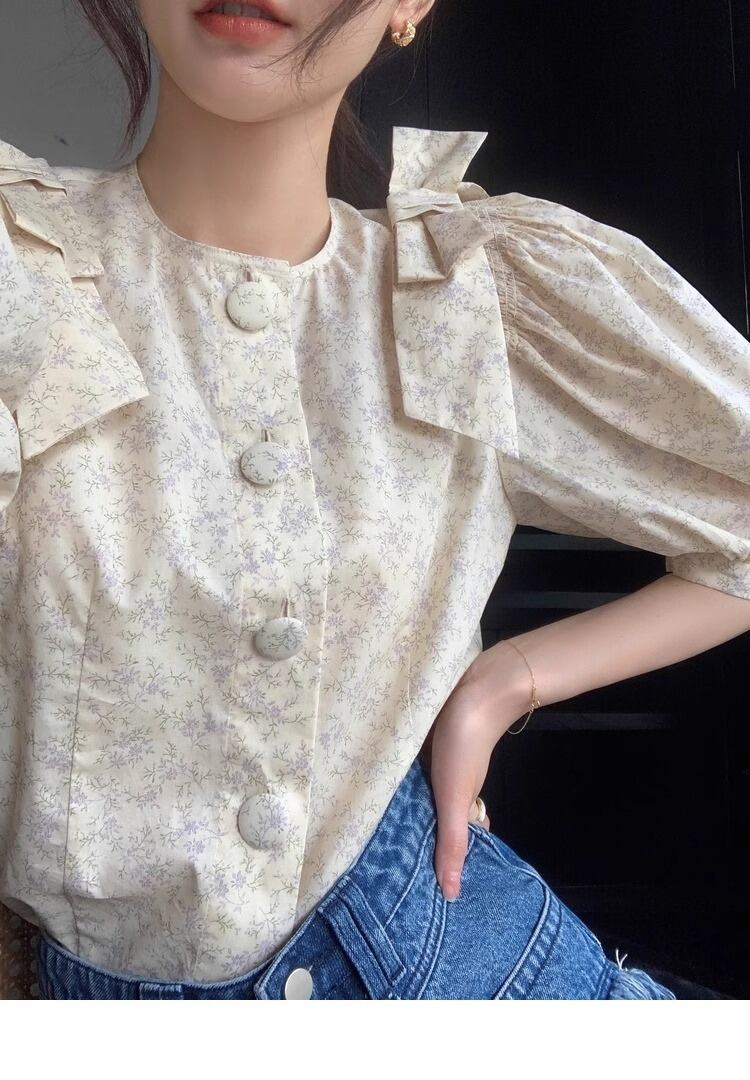 【tops】パフスリーブ ブラウスG21113