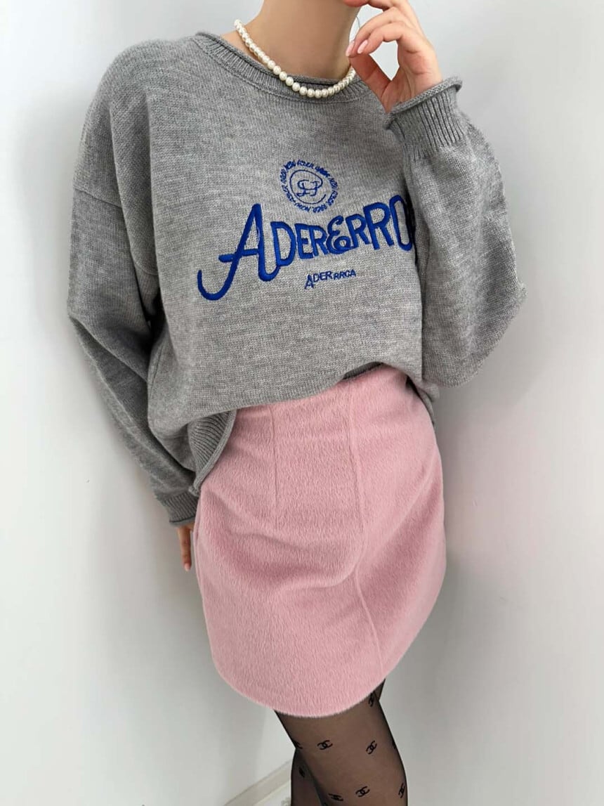 【tops】ラウンドネックニットセーターG19836