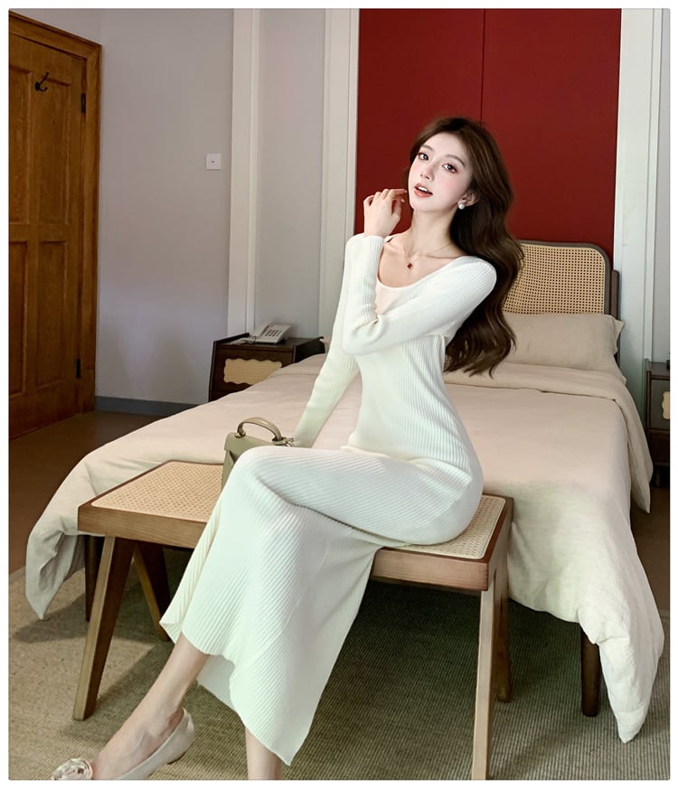 【dress】ニットワンピース　M25332