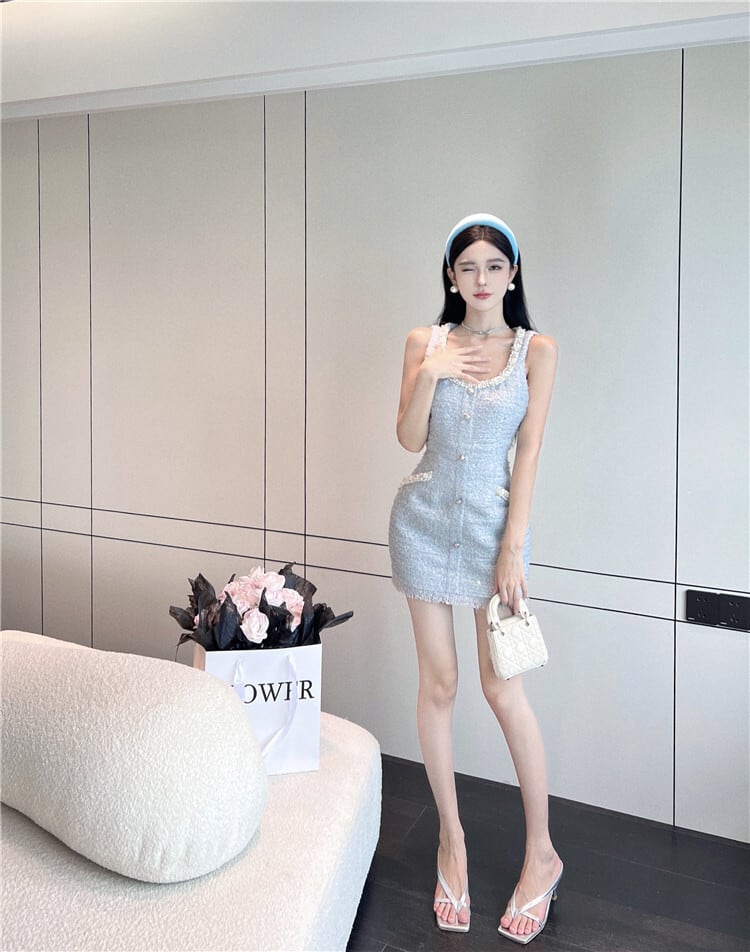 【dress】パールデートワンピース　M25199