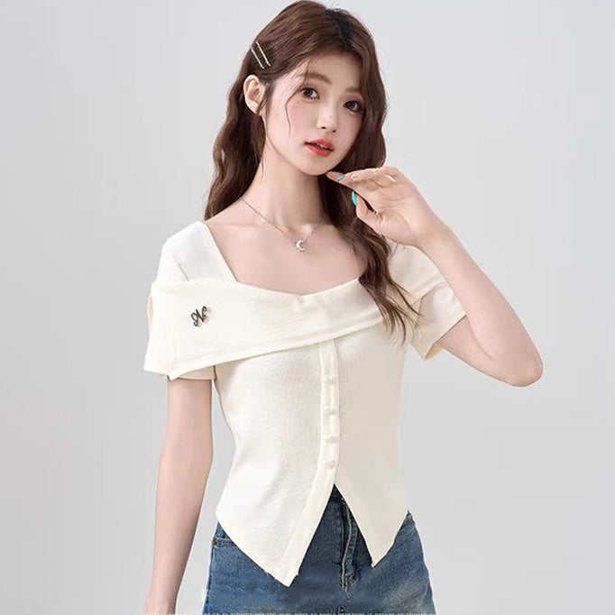 【tops】オフショルダーTシャツG22370