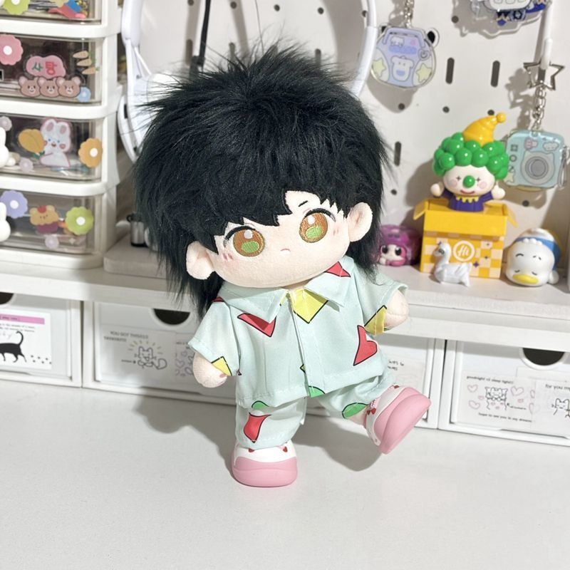 【GOODS】着せ替え 10cm20cm しんちゃん  ぬいぐるみ服 ルームウェア２点セット Q2533