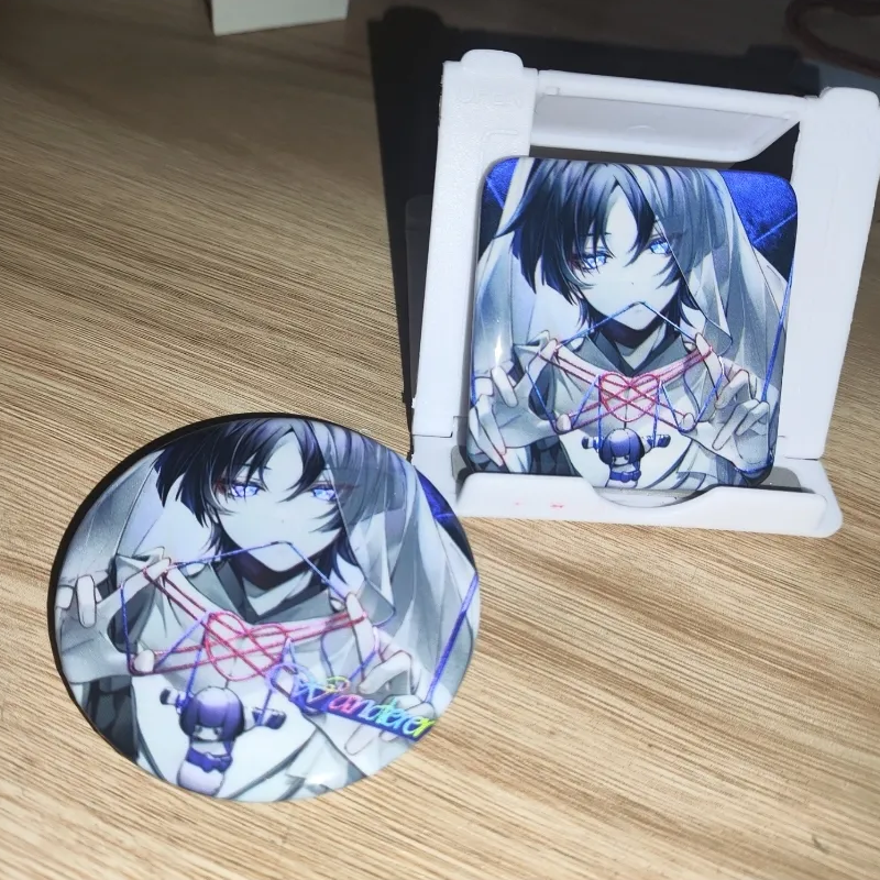 【GOODS】原神 放浪者 スカラマシュ  正方形 円形 缶バッジ Q2541