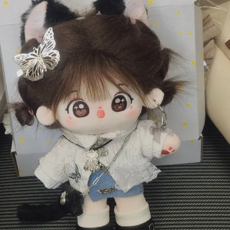 【GOODS】着せ替え  ぬいぐるみ服 猫耳としっぽ セット Q2559