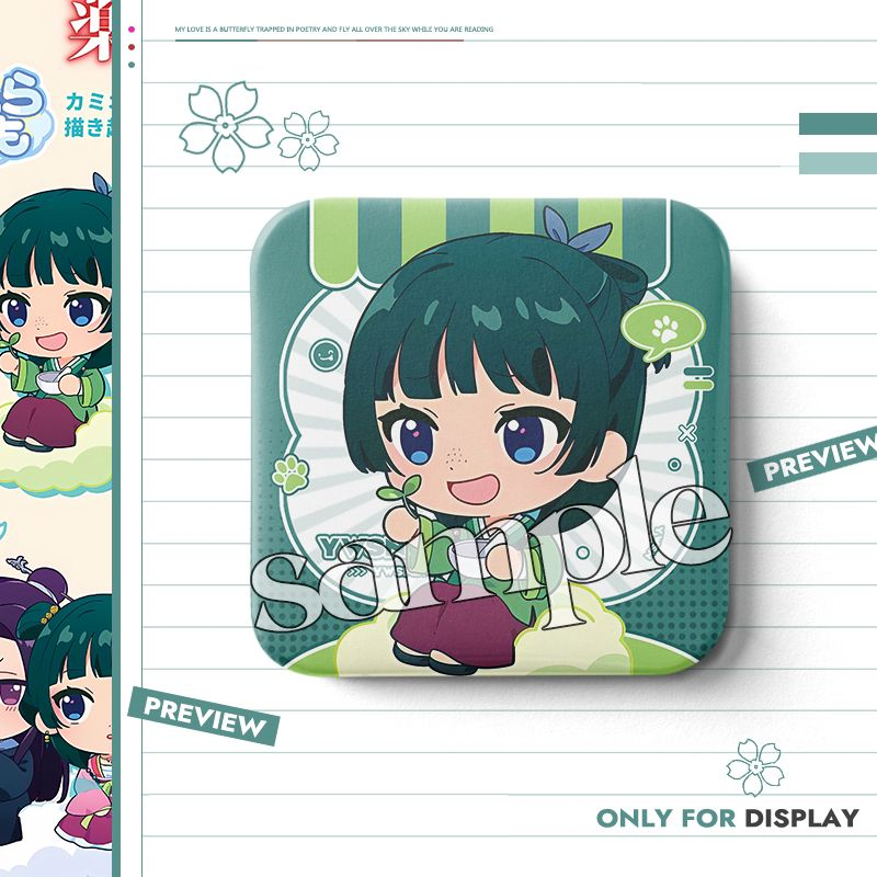 【GOODS】薬屋のひとりごと 正方形 缶バッジ Q2265