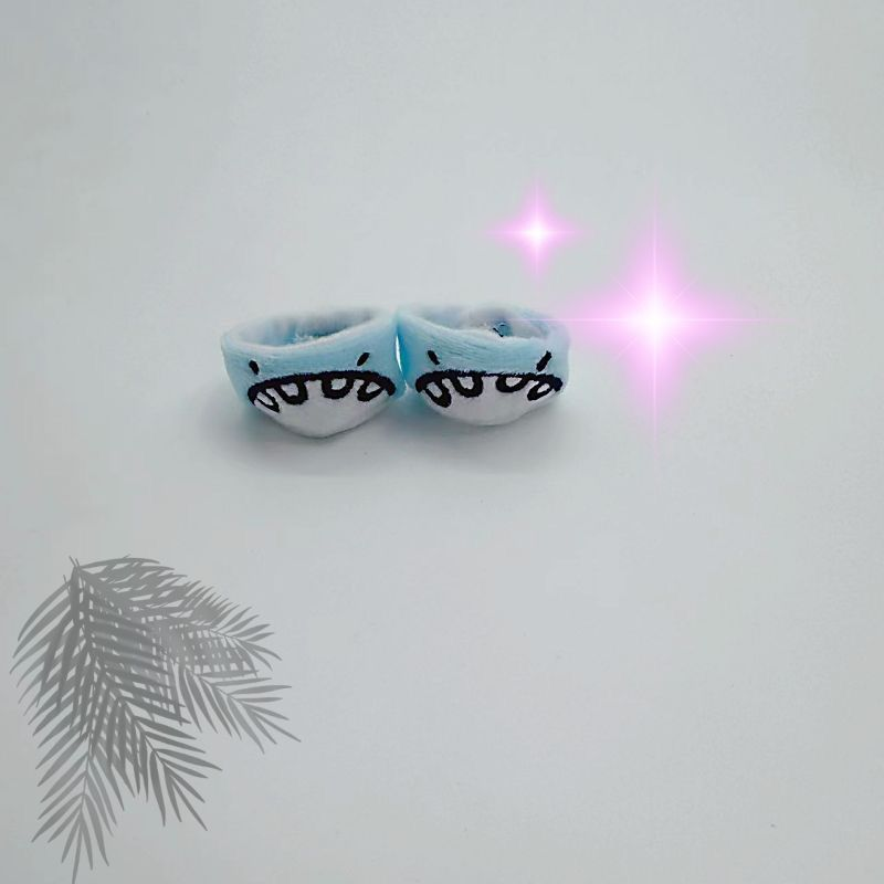 【GOODS】着せ替え 20cm モフモフ サメ ぬいぐるみ服 ２点セット Q2529