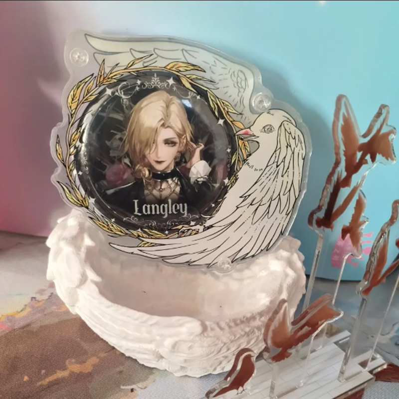 【GOODS】 58mm ディスプレイ ハトとカラス 缶バッジホルダー Ｑ2156