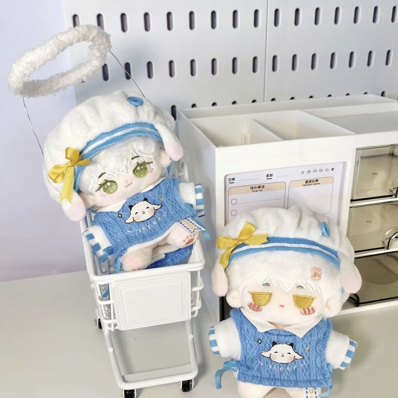 【GOODS】着せ替え 10cm ひつじ ぬいぐるみ服 ３点セット Q2522