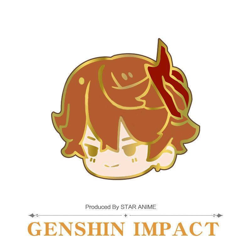 【GOODS】原神 金属 プローチ Q2556