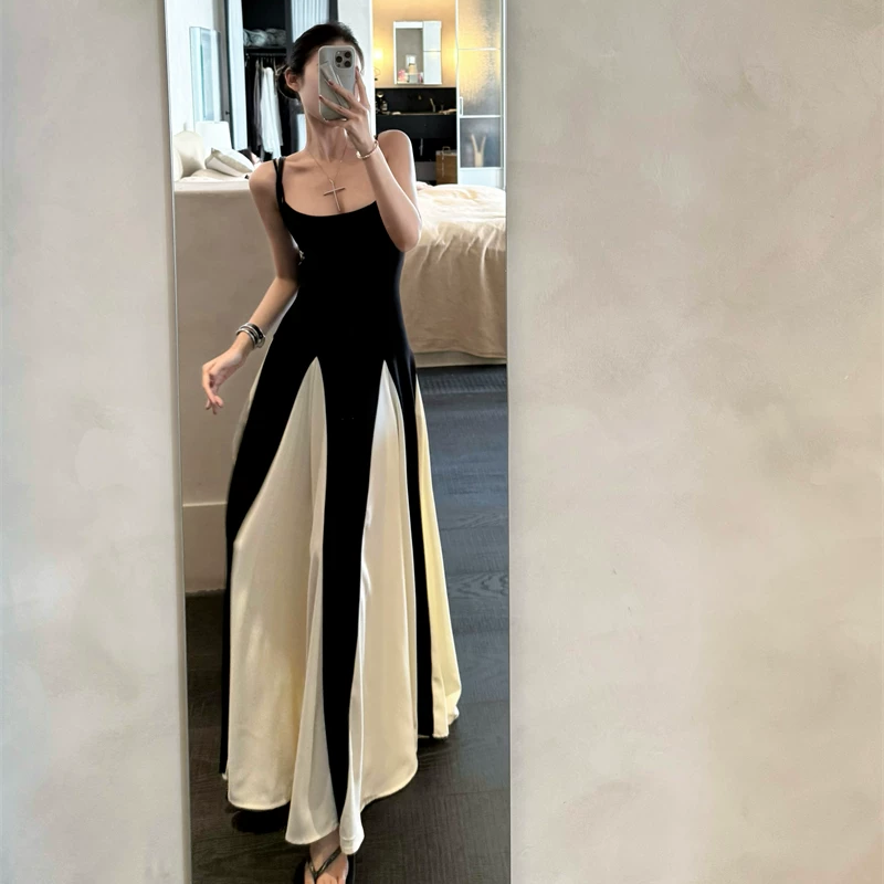 【dress】ロングキャミワンピース Q8394