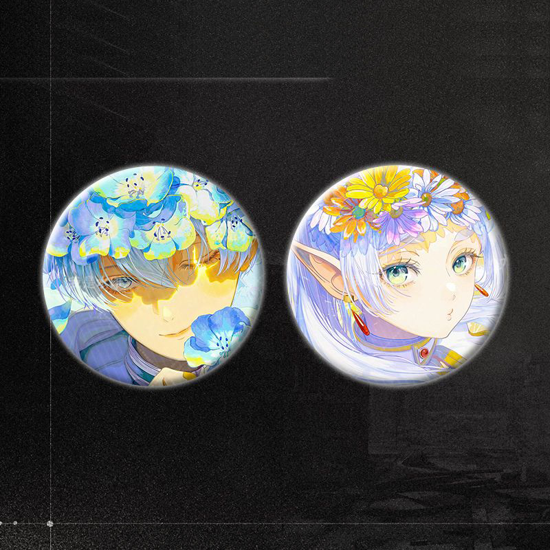 【GOODS】葬送のフリーレン ホログラムチケット+缶バッジ セット  Q2177